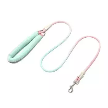 Pet Hand Holding Rope Dog Training P Rope Small Size Dogs P Chain Collar Explosion-Proof Dog Leash Teddy/Pomeranian Pet Supplies 1.5 m free size Metal buckle version-Green
