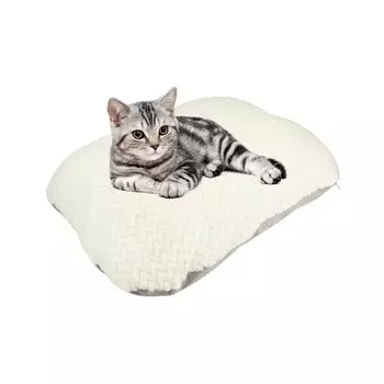 Pet Health Hall Pet Bed Мягкая Подушка Моющаяся Быстросохнущая Сон Расслабляющая M (Белый, Размер) белый