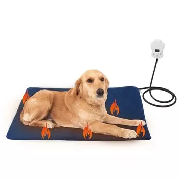 Pet Hot Pet Timer Электрический обогрев 6 уровней температуры Защита от холода Ковер, Обогреватель, Функция, Обогреватель, Собака, Кошка, Оборудование, Регулировка, (6540)