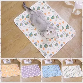 Pet Ice Pad Dog Cooling Mat Teddy Mattress Cat Summer Sleeping Mat Kitten Puppy Keep Cooling Gel Bed S синий