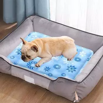 Pet Ice Pad Pet Cooling Mat Dog Cat Sleeping Pad Cool Ice Silk Moisture-proof Mattress Cushion Summer Cold Bed Blanket