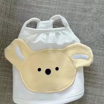 Pet INS Sling Dog Clothes Cute Little Bear Pet Cat Bibi Bear Maltese Cat Vest Puppy Clothing Dogs Sling Vest Cooling Singer for Dog XS