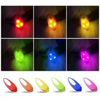 Pet Led Silicone Rubber Pendant Night Safety Flashing Glow Light Blinking Led Collar Luminous Pendant For Pet Dog Puppy Necklace зелёный