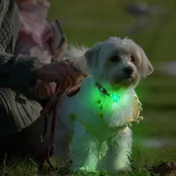Светодиодный светильник для питомца, перезаряжаемый для собак, мигающий светодиодный светильник для защиты питомца, шейный светильник
