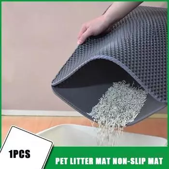 Pet Litter Mat Non-slip Mat Washable Cat Mat Pet Supplies Waterproof Double Layer Pet Litter Mat Cat Window Hammock Dog Bed
