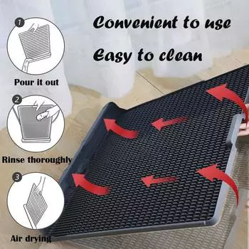 Pet Litter Mat Puppy Spliceable Scraper Toilet Mat Portable Cat Training Supplies Cleaner Dog Paws Bathroom Dog Accessories