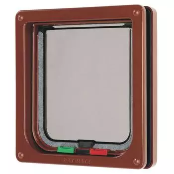 Pet Mate Cat Mate Lock Cat Flap Cat Door Gate Pet Supplies x (Pet Mate) 4-Way (16,5 17,4см) (коричневый) коричневый