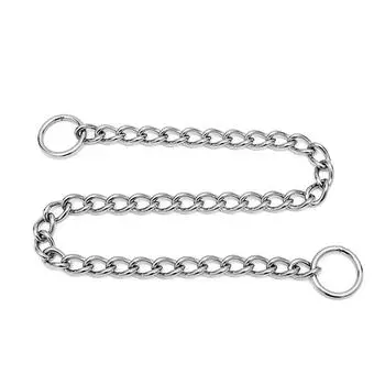 Pet Metal Double Ring Twist Chain 4.0mm Twist Chain P Chain Neck Chain Dog Collar Dog Chain Pet Dog Chain collar