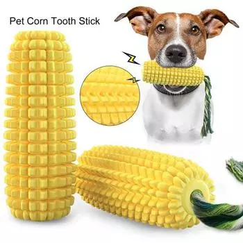 Игрушка для моляров для домашних животных, игрушка-писк для собак, интерактивная игрушка для чистки зубов от кукурузы, игрушка для укуса, товары для домашних животных