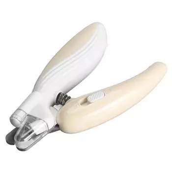 Pet Nail Clipper LED Light Pet Claw Trimmer Stainless Steel Safety Dog Nail Clipper Ergonomic бежевый