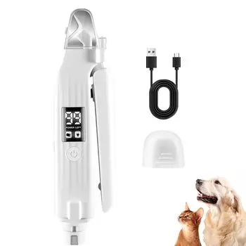 Pet Nail Электрический гвоздь для собак и светодиодный дисплей гвоздь Большой USB Легко Предотвращает Предотвращает Предотвращает Безопасный и низкий электрический гвоздь гвоздь Высокая скорость Легко