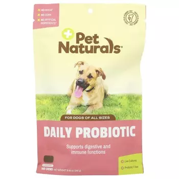 Pet Naturals, ежедневный пробиотик для собак, 160 жевательных таблеток, 240 г (8,48 унций)