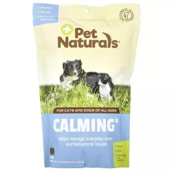 Pet Naturals, успокаивающее средство для собак и кошек, 160 жевательных таблеток, 240 г (8,46 унций)
