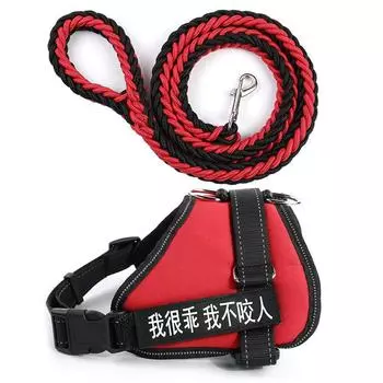 Pet Out Собака Нагрудный ремень Поводок Жилет Нагрудный ремень Цепь для собак Поводок для собак малого и среднего размера S