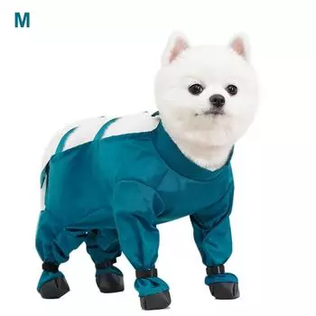 Pet Out Wrap Belly With Legs Пыленепроницаемые штаны для выгула собак Грязенепроницаемая одежда Дождевик для собак Товары для одежды M