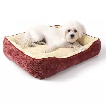 Pet Pet Pet Pet Cable Square Pet Sleeps Cold Cold For Small Pet Red Peto-Raifu Bed, Cushion, Mat, Sofa, Pattern, Shape, Box-shaped Bed, Soundly, красный