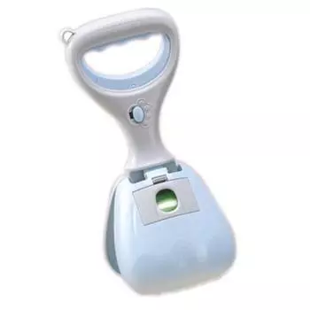 Pet Pooper Picker 10cm Diameter Ergonomic Handle Effort Saving Dog Pooper Scooper for Pets Cats синий