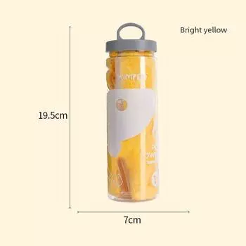 Pet Print Faux Deerskin Towel Absorbent Towel Dog Bath Absorbent Towel Bath Towel Large Size Pet Supplies Genuine Goods Bright yellow 65*44