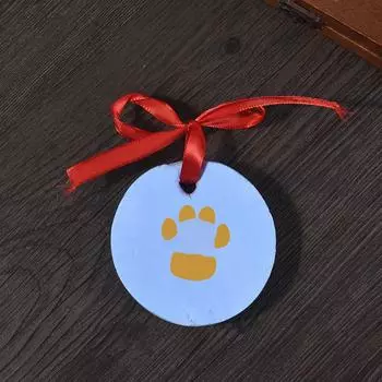Pet Print Mud Pet Подарок на день рождения Грязь Кошка Собака Ручной И Ножной Отпечаток Грязь Мемориальные Принадлежности Набор One Size синий