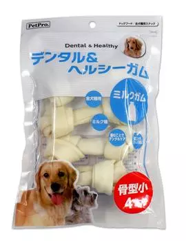 Pet Pro Dental Healthy Gum Milk Gum Bone Shape Small 4 pieces &