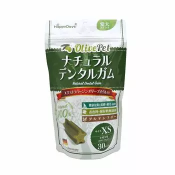 Pet Pro Dog Treats OlivePet Natural Dental Gum for Dogs XS 30 Pieces