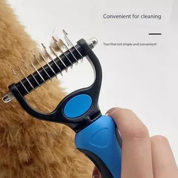 Pet Pro Grooming Tool Dog Brush Double-sided Pet Hair Remover Comb For Dog Supplies Cat Comb And Care Brush For matted Long Hair