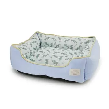 Pet Pro Homey Cool Square Bed Natural Pattern M Blue синий