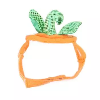 Pet Pumpkin Cat Small Dog Hat Headgear for Party Halloween Cosplay