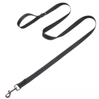 Pet Reflective Hand Holding Rope Dog Outing Sling Nylon Dog Rope Solid Dog Drawstring New Arrival Cat Rope Supplies S 1.5*150cm Flat Rope-Reflective Black