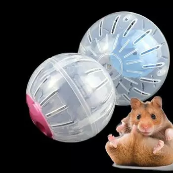 Pet Running Ball Пластиковый Grounder Jogging Hamster Pet Маленькая игрушка для упражнений розовый
