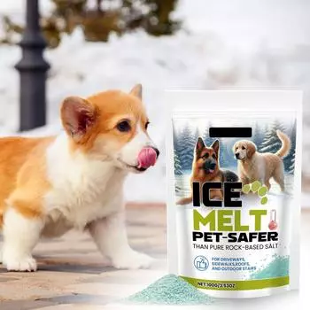 Pet Safe Ice Melting Ice Melting Safer Ice Melting For Pet Suitable For Concrete Ice Melting Bag Of Premium Snow Melter,100g One Size