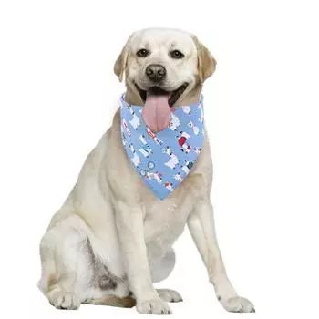 Полотенце для домашних животных с принтом фруктов, регулируемый треугольный шарф, банданы для кошек и собак D