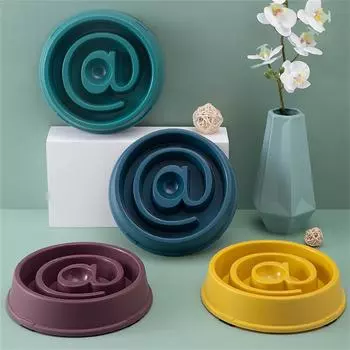 Миска для медленного питания домашних животных, анти-заглатывание, кормушка, ПП пластиковая миска для собак, тарелки для медленного питания, анти-заглатывание, принадлежности для кормления