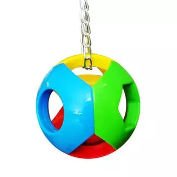 Pet Supplies Chew Toys Budgie Cockatiel Cage Parakeet Hanging Swing Bite Toy Bird Parrot Chew Ball 3