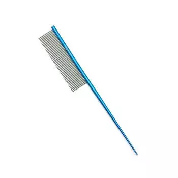 Pet Supplies Comb Tail Comb Maltese Braid Dividing Comb Dog Dogs and Cats Comb Dividing Beauty Comb Blue