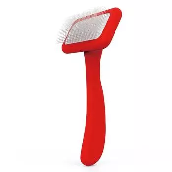 Pet Supplies Competition-Level Fluffy Cat Puppy Needle Comb Farah red handle M