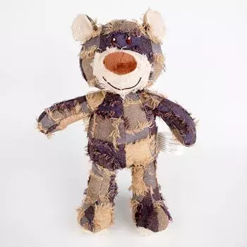 Pet Supplies Dog Accompanying Sound Stuffed Toy Fabric Bear to Sleep with Golden Retriever Labrador Relieving Stuffy Toys Fabric Bear dark blue