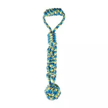 Pet Supplies Dog Cotton Rope Toys Hand-Woven Bite-Resistant Molar Interactive Tug-of-War Large Dog Cotton Rope Toys Hand-pulled knitting ball