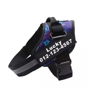 Pet Supplies Straps Can Be Customized for Medium Large Dog Direct Supply S Graffiti Blue