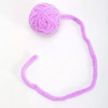 Pet Supplies Wool Bell Ball Cat Toy Rainbow Woolen Yarn Ball Funny Cat Artifact Cat Self-Hi Cat Toy [Purple 2] Cat wool ball