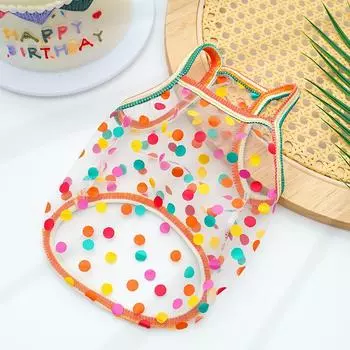 Pet Suspender Sunscreen Cat Vest Puppy Dog Cat Clothing Thin Teddy Bigbear Fighting Corgi Dog Supplies XS (bust 30cm recommended 1-1.5kg pet)