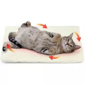 Pet Thermal Mat Dog Blanket Cat Bed Blanket Pet Sofa Cushion Self Heating Pet Pads Home Pet Rug Keep Warm Sleeping Cover белый