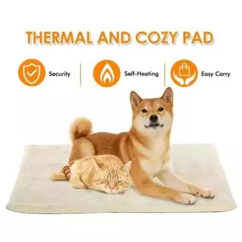 Pet Thermal Mat Self Heating Pet Pads Thermal Puppy Bed Dog Blanket Cat Bed Blanket Home Pet Rug Keep Warm Sleeping Cover белый