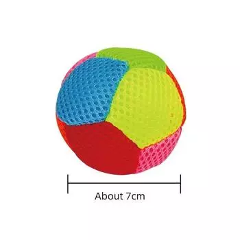 Pet Toy Ball Stuffed Sound Football Molar Interactive Shiba Inu Small and Medium Dog Toy Ringing Paper Ball Pet Supplies Mesh ring paper ball 1 pack