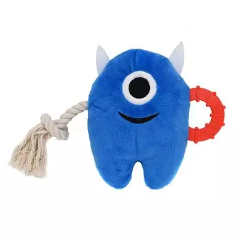 Pet Toys Dog Toys Sound Toys Dog Rope Toys Chewing Toys Pet Toys Stress Relief and Relief Suitable for Dogs Washable Puppies/Medium (Blue) синий