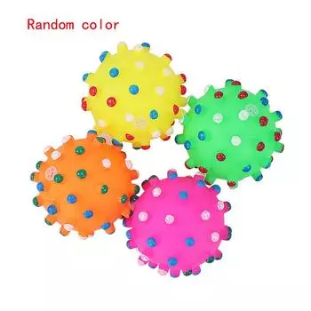 Pet Toys Spike Ball Sound Toy Dogs Molar Teeth Cleaning Small Ball Bite-Resistant Toys Puppy Toy Dog Chew Funny Toys