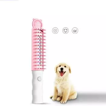 Pet treats dogs electronic uv germicidal lamp massage comb brush ultraviolet disinfection lamp sanitary products зелёный