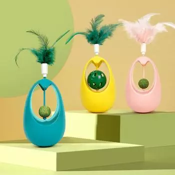 Pet Tumbler Игрушка для кошек Перо Палочка для кошек Мяч для кошек Мяч для кошек Мяч для кошек Мяч для кошек 7*7*21cm