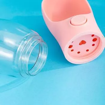 Pet Water Bottle Automatic Recycling of Recyclable Water For Cats And Dogs Outdoor Travel Portable Pet Water Bottle For Dogs 350ML красный