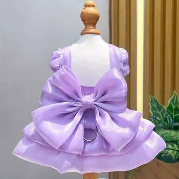 Pet Wedding Dress Cat Dress Dress Dog Cat Clothes Dog Leading Bear Fight In Spring and Summer S